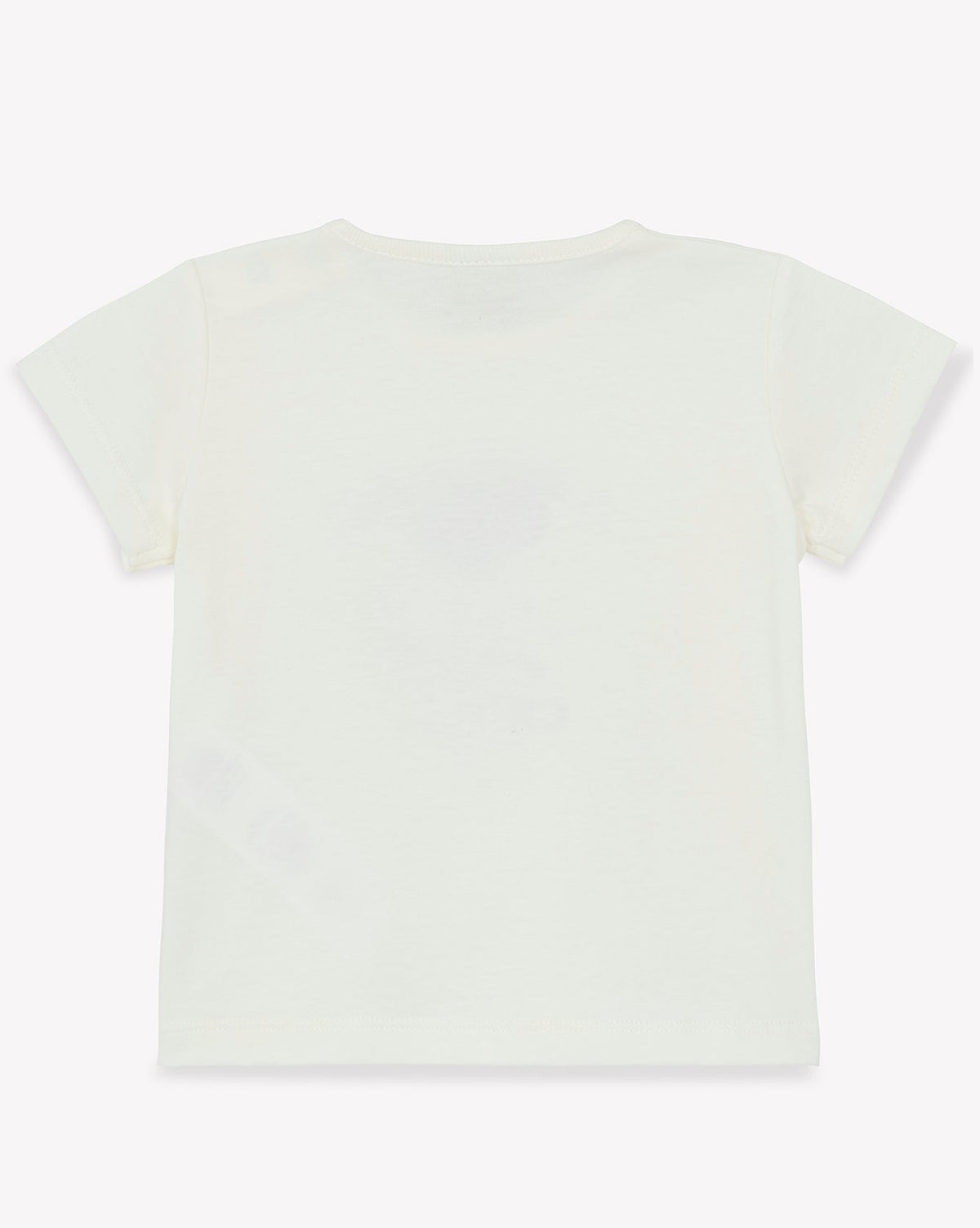 Tuba pizza cotton T-shirt - Ecru Bonton