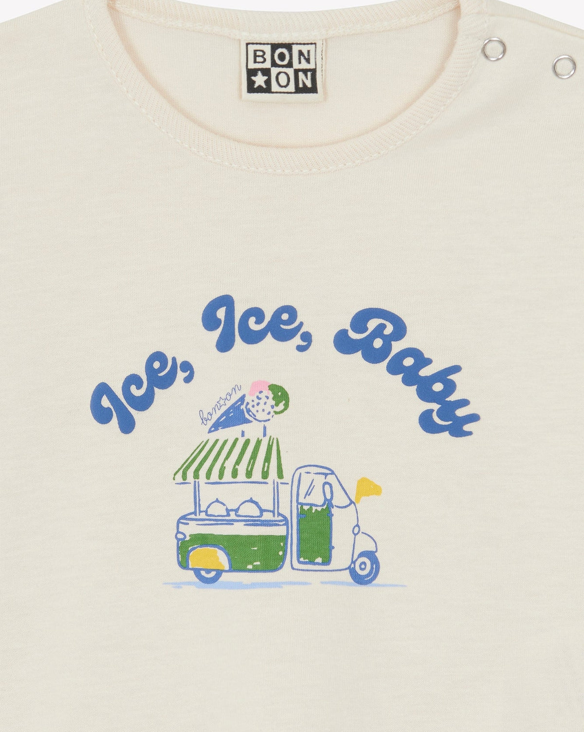 T-shirt Tuba illustration "Ice, Ice, Baby" en coton - Pannacotta