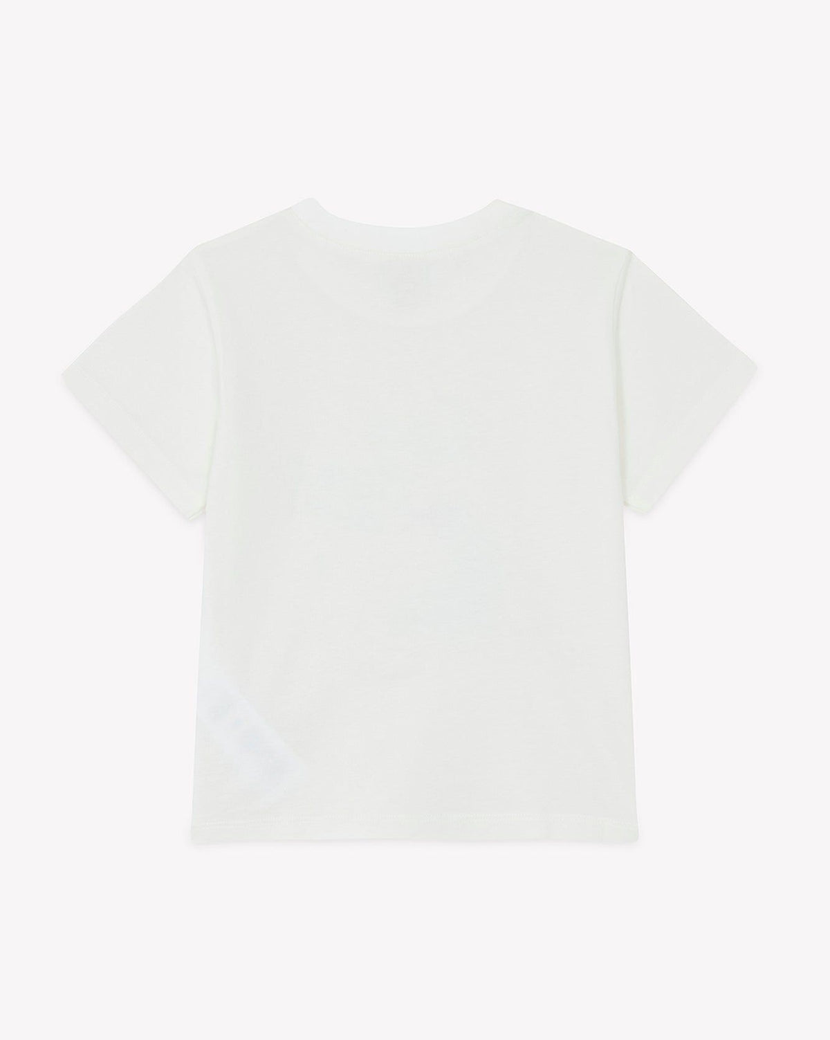 "Fire Camp" printed Tubo T-shirt in cotton - Hammock White