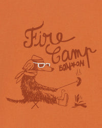 "Fire Camp" printed Tubo T-shirt in cotton - Sausage