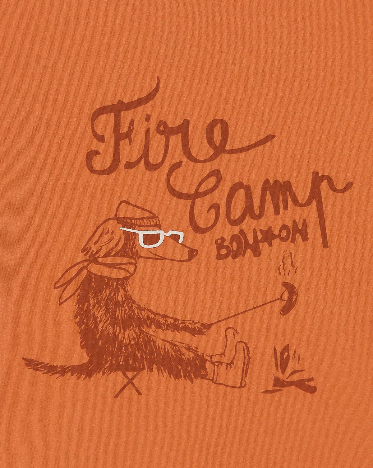 "Fire Camp" printed Tubo T-shirt in cotton - Sausage