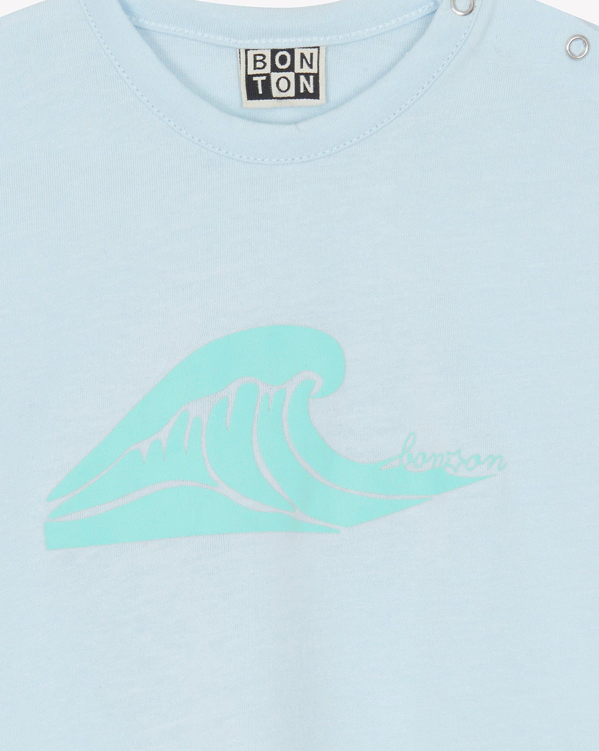 T-shirt Livio "Wave" en coton - Bleu Dodo