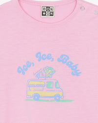 Tuba "Ice Baby" cotton T-shirt - Bubble Pink