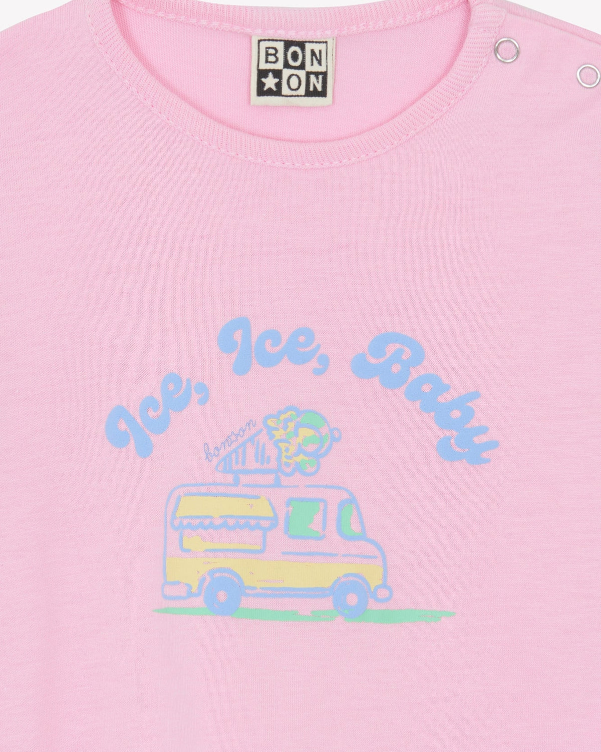 Tuba "Ice Baby" cotton T-shirt - Bubble Pink