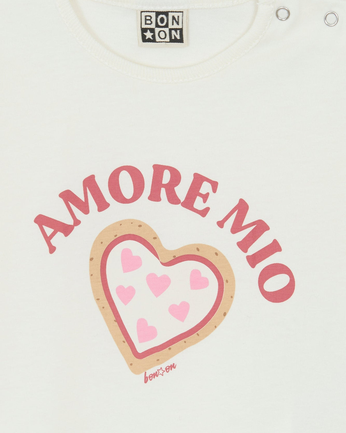 T-shirt Tuba "Amore Mio" en coton - Ecru Bonton