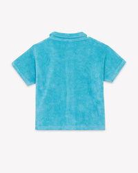 Livio cotton polo shirt - Blue Fish