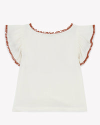 Top Lolita en coton - Ecru Bonton