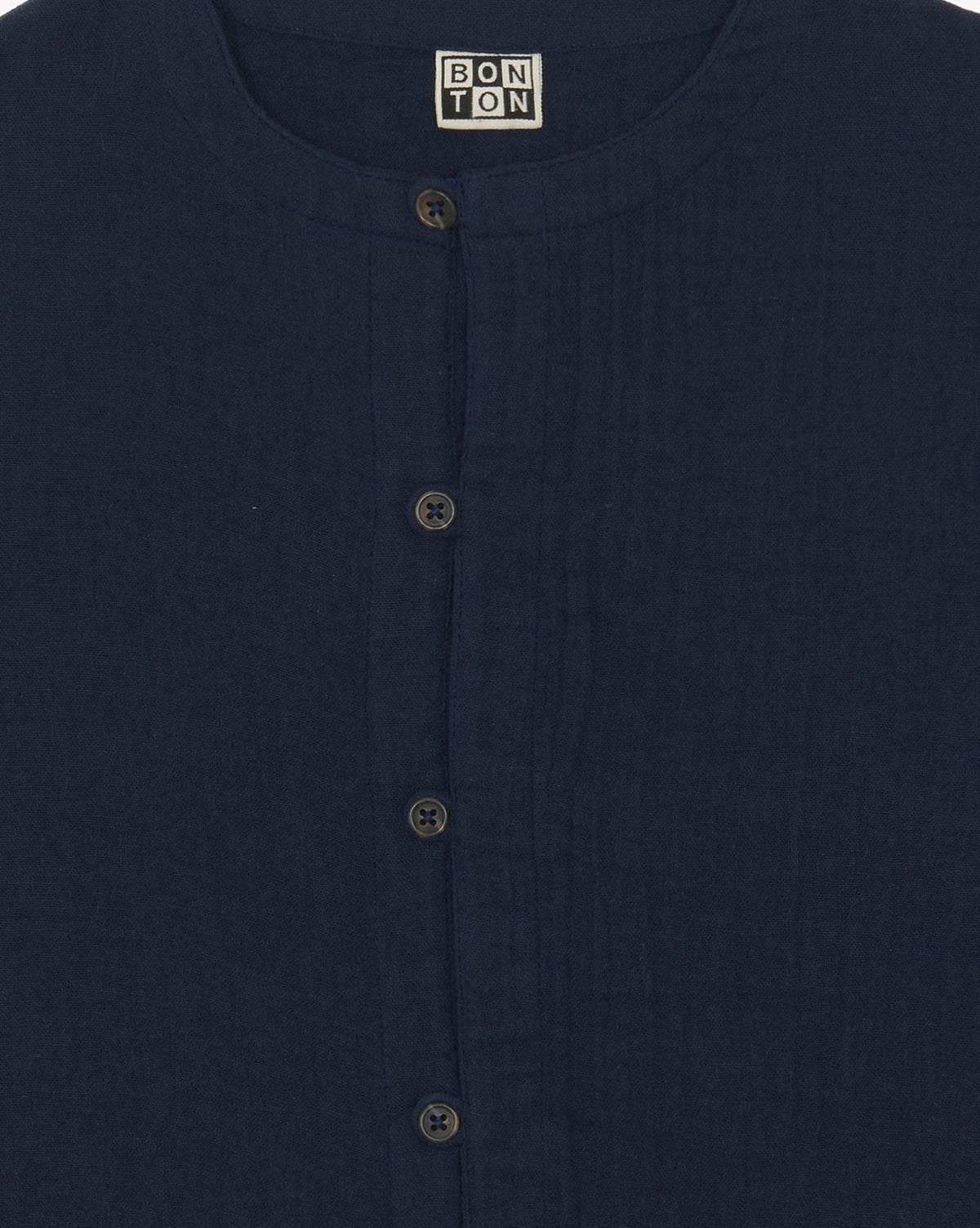 Linde cotton shirt - Midnight Blue