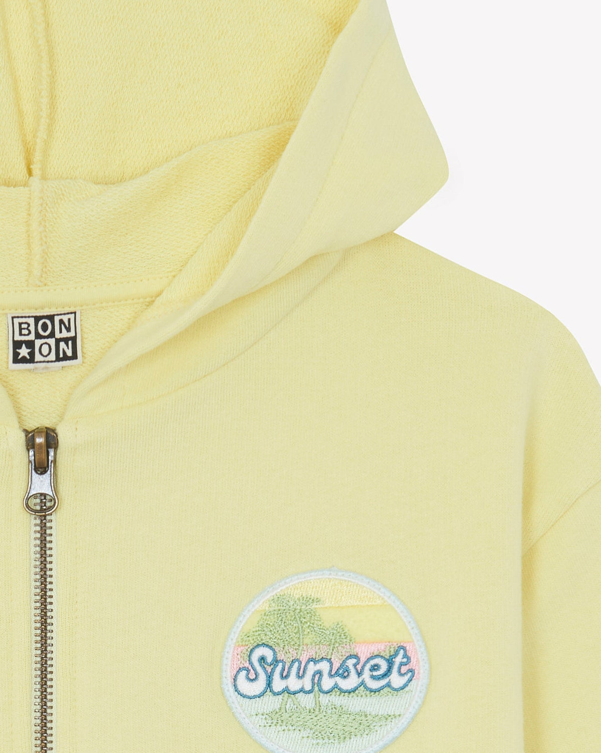 Lu zipped cotton sweatshirt - Limonade