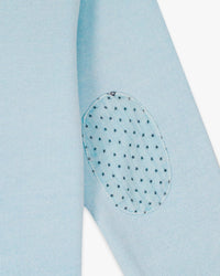 Overdyed cotton ‘Smile’ sweatshirt - Aqua