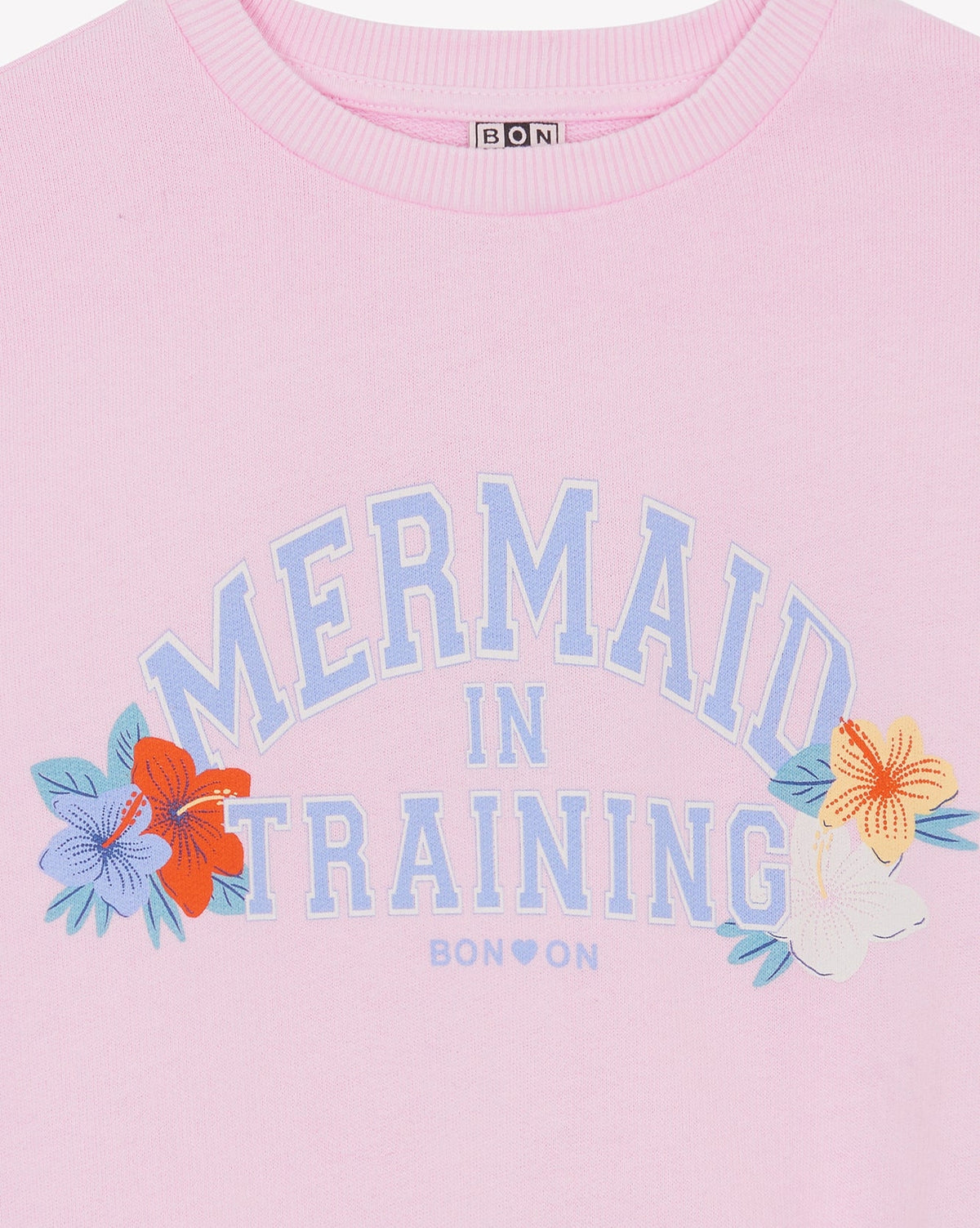 Lys ‘Mermaid’ illustrated cotton sweatshirt - Bubble Pink