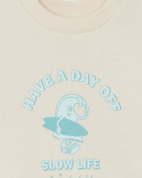 Smily Dayoff cotton sweatshirt - Pannacotta