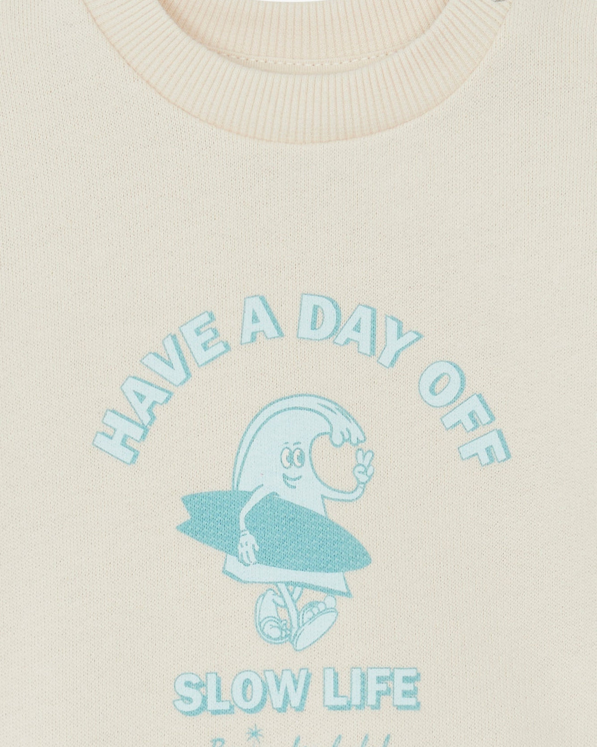 Smily Dayoff cotton sweatshirt - Pannacotta