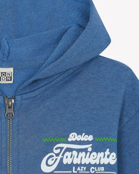 Lu ‘Dolce Farniente’ printed cotton sweatshirt - Mediterranean Blue