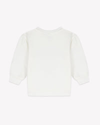Lys ‘Amore Mio’ illustrated cotton sweatshirt - Ecru Bonton
