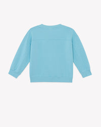 Lame ‘sunset’ cotton sweatshirt - Blue Fish