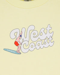 Sweatshirt Lame imprimé "west coast" en coton - Limonade