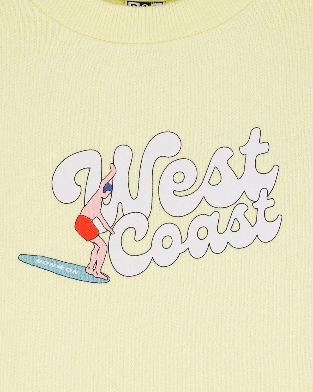 Sweatshirt Lame imprimé "west coast" en coton - Limonade