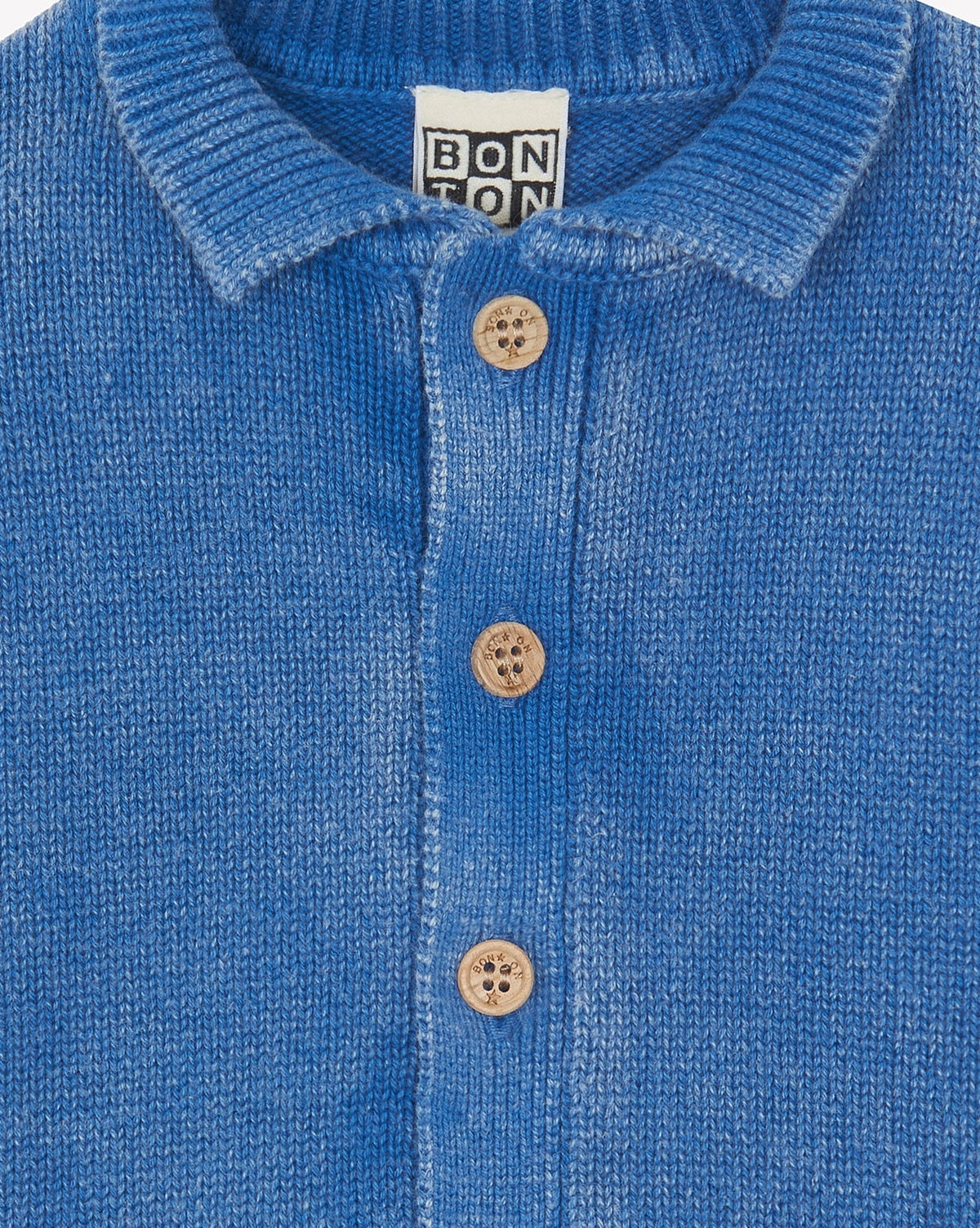 Lucien cotton cardigan - Mediterranean Blue