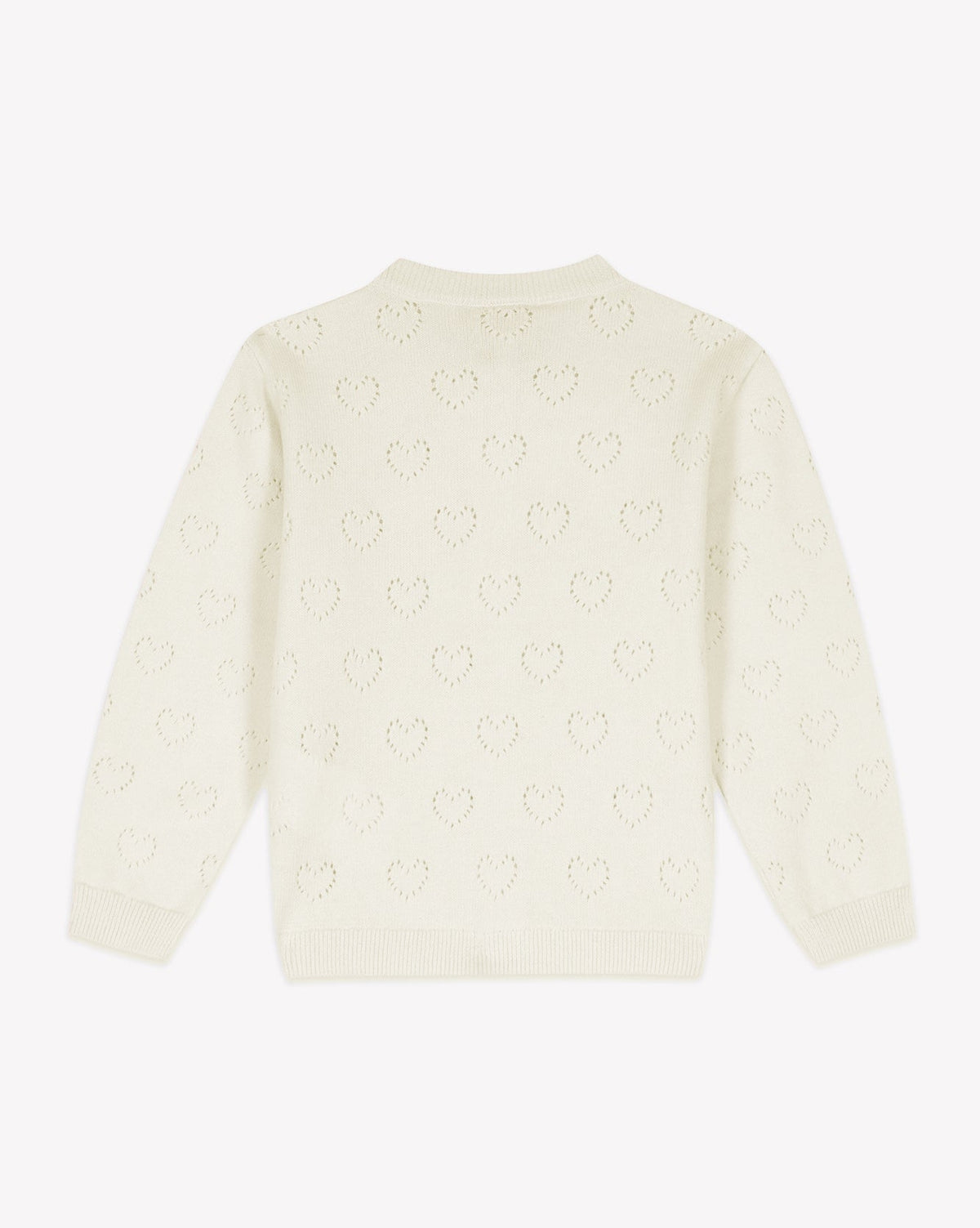 Lilet openwork cotton cardigan - Ecru Bonton