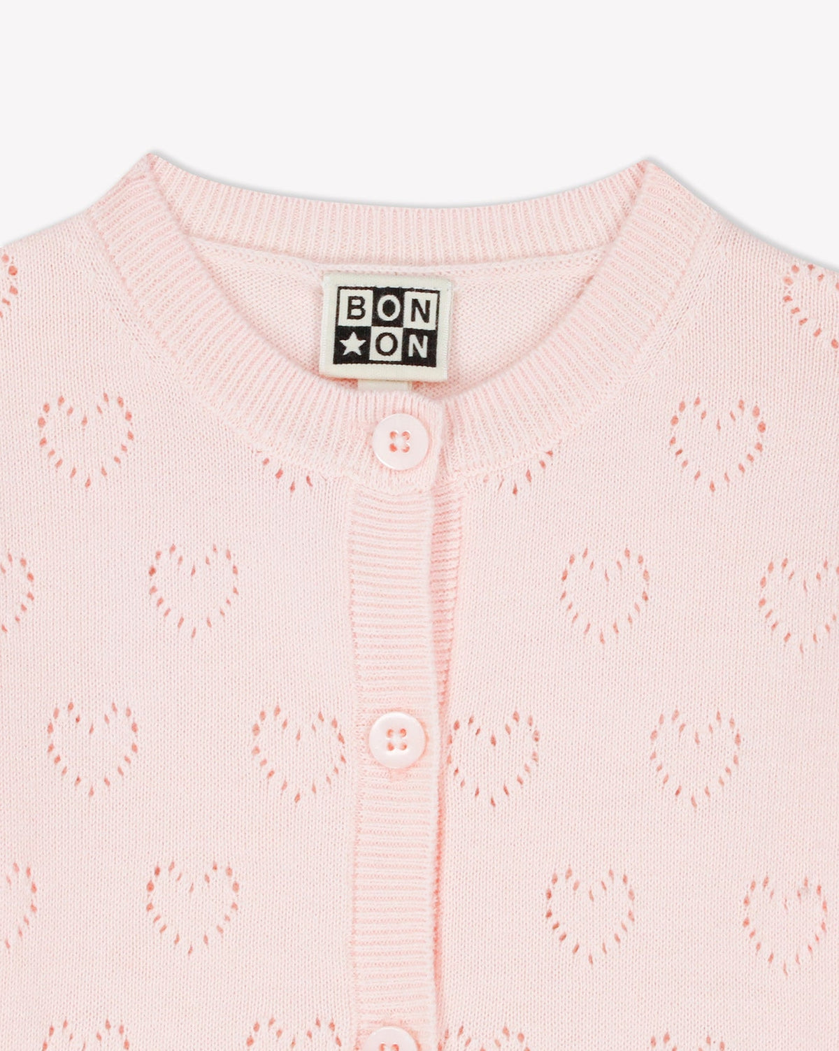 Lilet openwork cotton cardigan - Perfect Pink