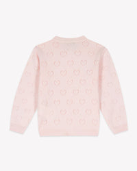 Lilet openwork cotton cardigan - Perfect Pink