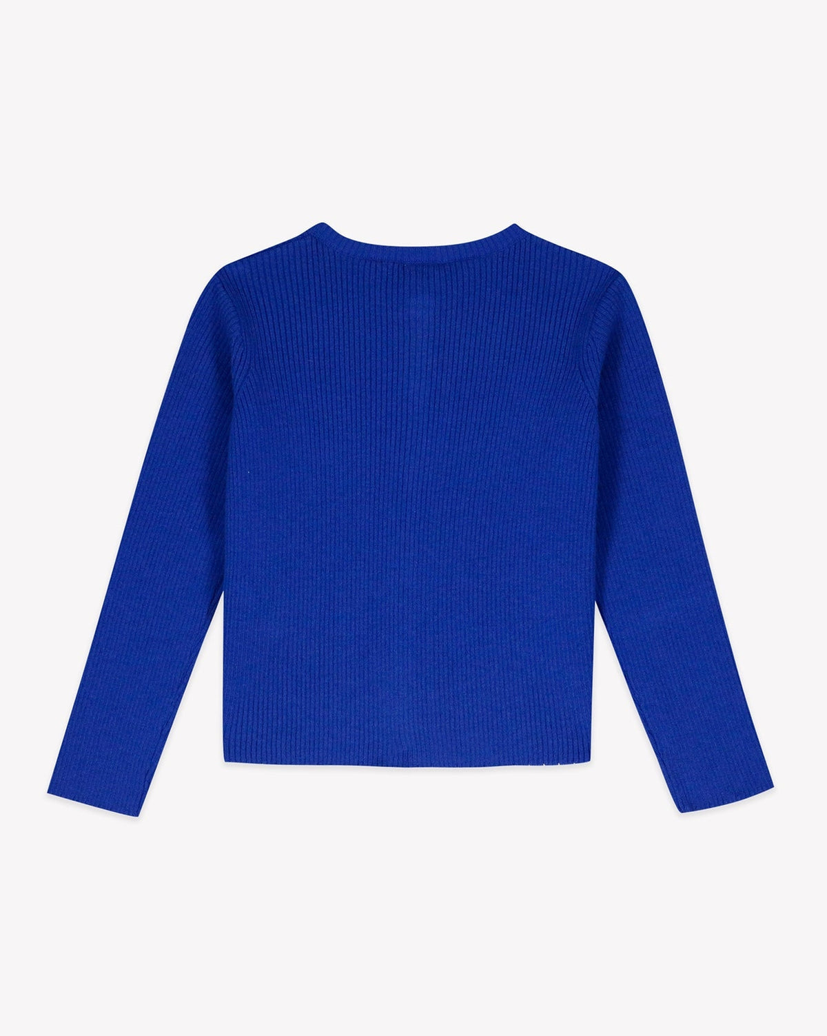 Cardigan Lotta côtelé en laine - Bleu Fou