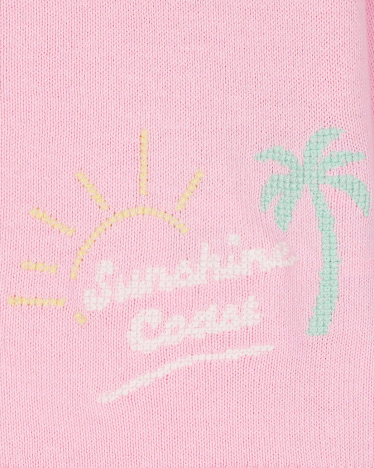Lola ‘Sunshine Coast’ cotton cardigan - Bubble Pink