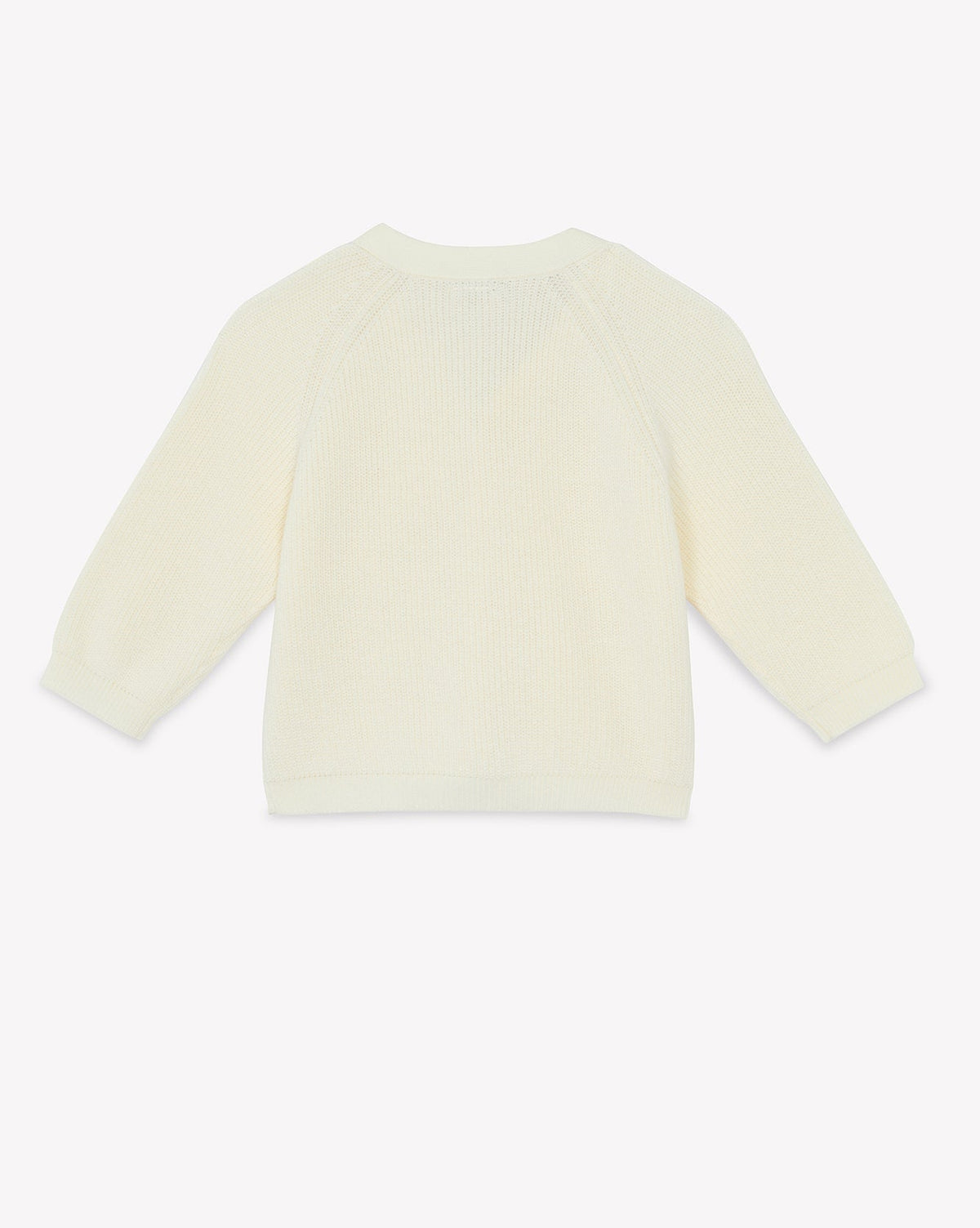 Lorenzo cotton cardigan - Ecru Bonton