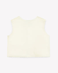 Léon cotton waistcoat - Ecru Bonton