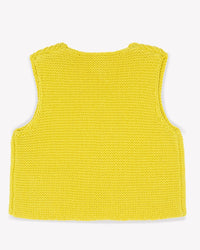 Léon cotton waistcoat - Lemon