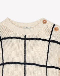 Misty cotton jumper - Ecru Bonton