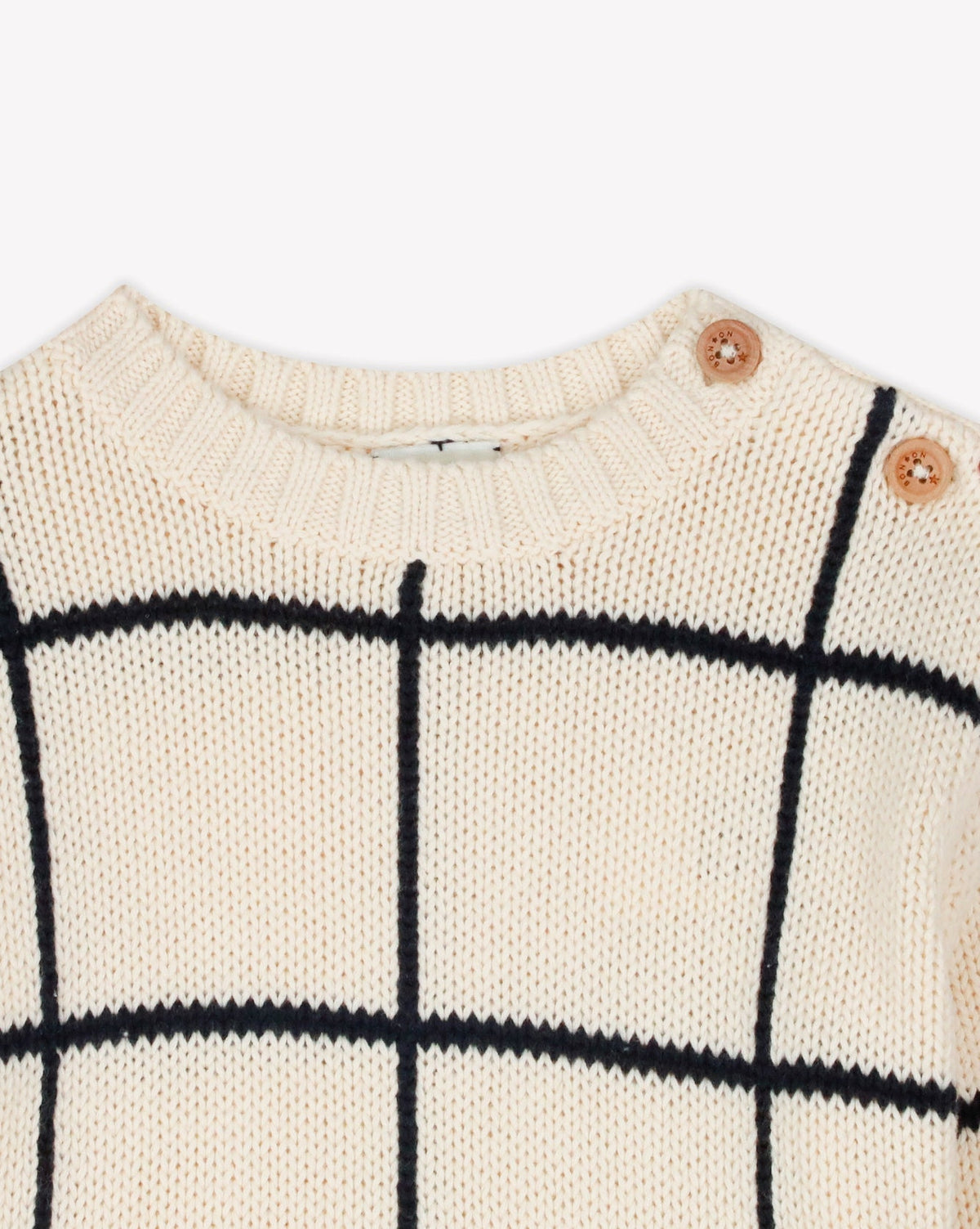 Misty cotton jumper - Ecru Bonton