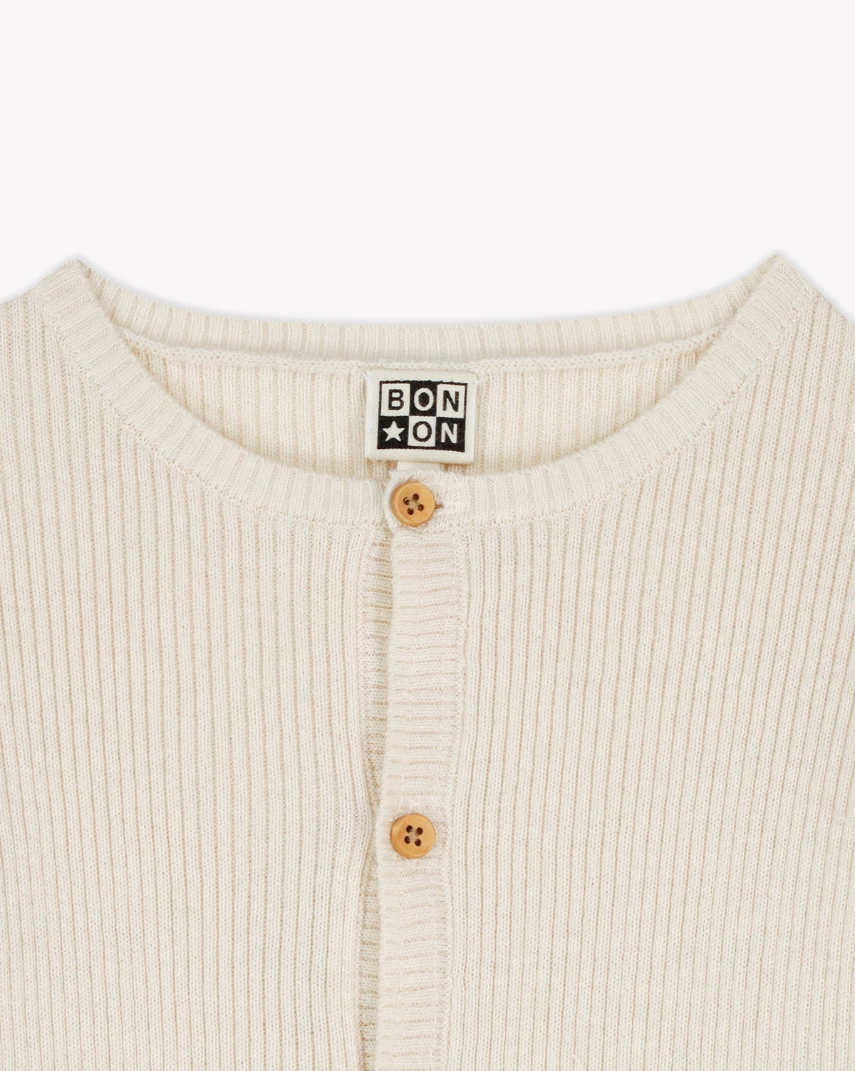 Paminot woollen cardigan - Ecru Bonton