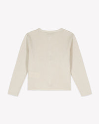 Paminot woollen cardigan - Ecru Bonton