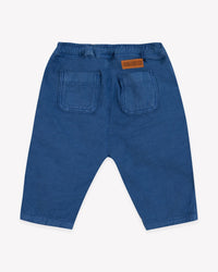 Pantalon Lucky en coton - Bleu Méditerranée