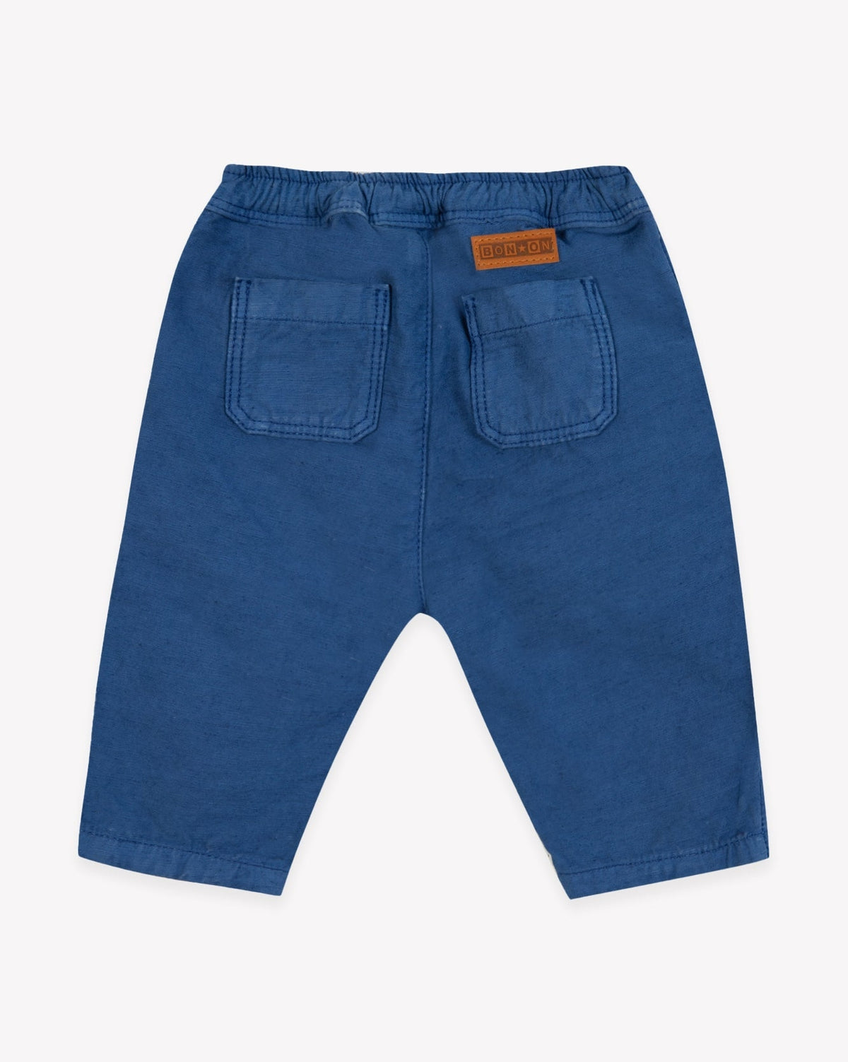 Pantalon Lucky en coton - Bleu Méditerranée