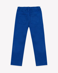 Lino cotton trousers - Crazy Blue