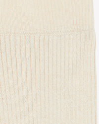 Paminot wool leggings - Ecru Bonton