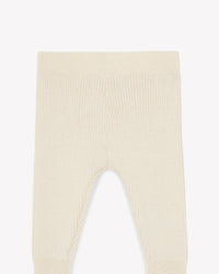 Paminot wool leggings - Ecru Bonton
