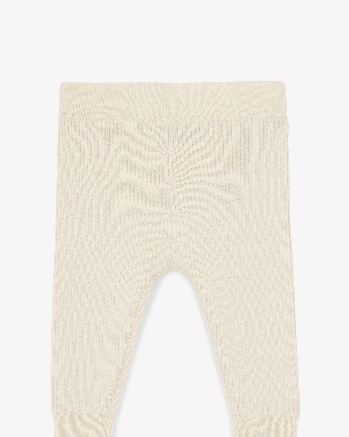 Paminot wool leggings - Ecru Bonton