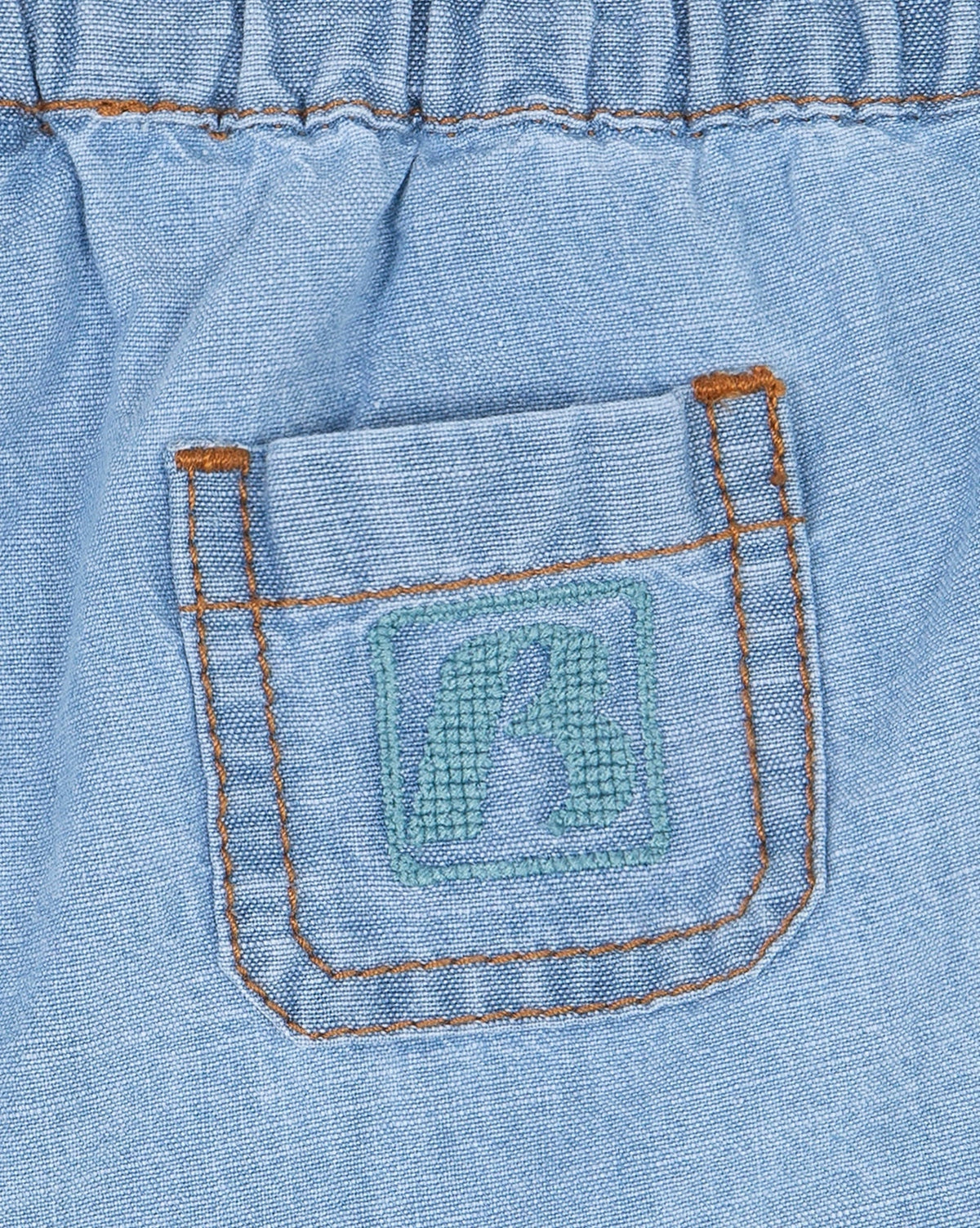 Lyon cotton shorts - Light Chambray