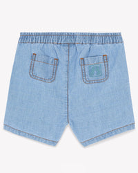 Lyon cotton shorts - Light Chambray