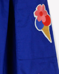 Cotton ruffled skirt - Crazy Blue