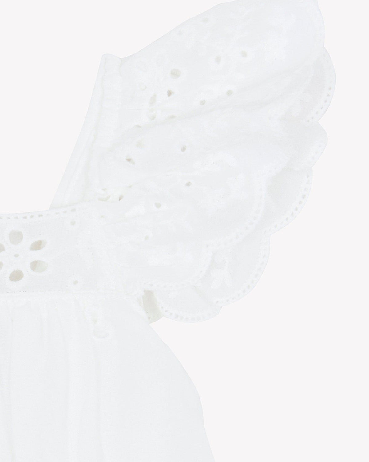 Laure cotton dress - Ecru Bonton