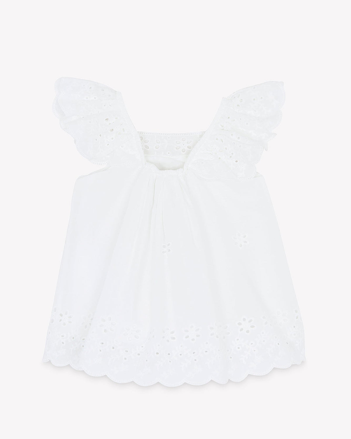 Laure cotton dress - Ecru Bonton