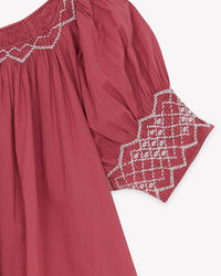 Robe Lesia en coton - Rose Vespa