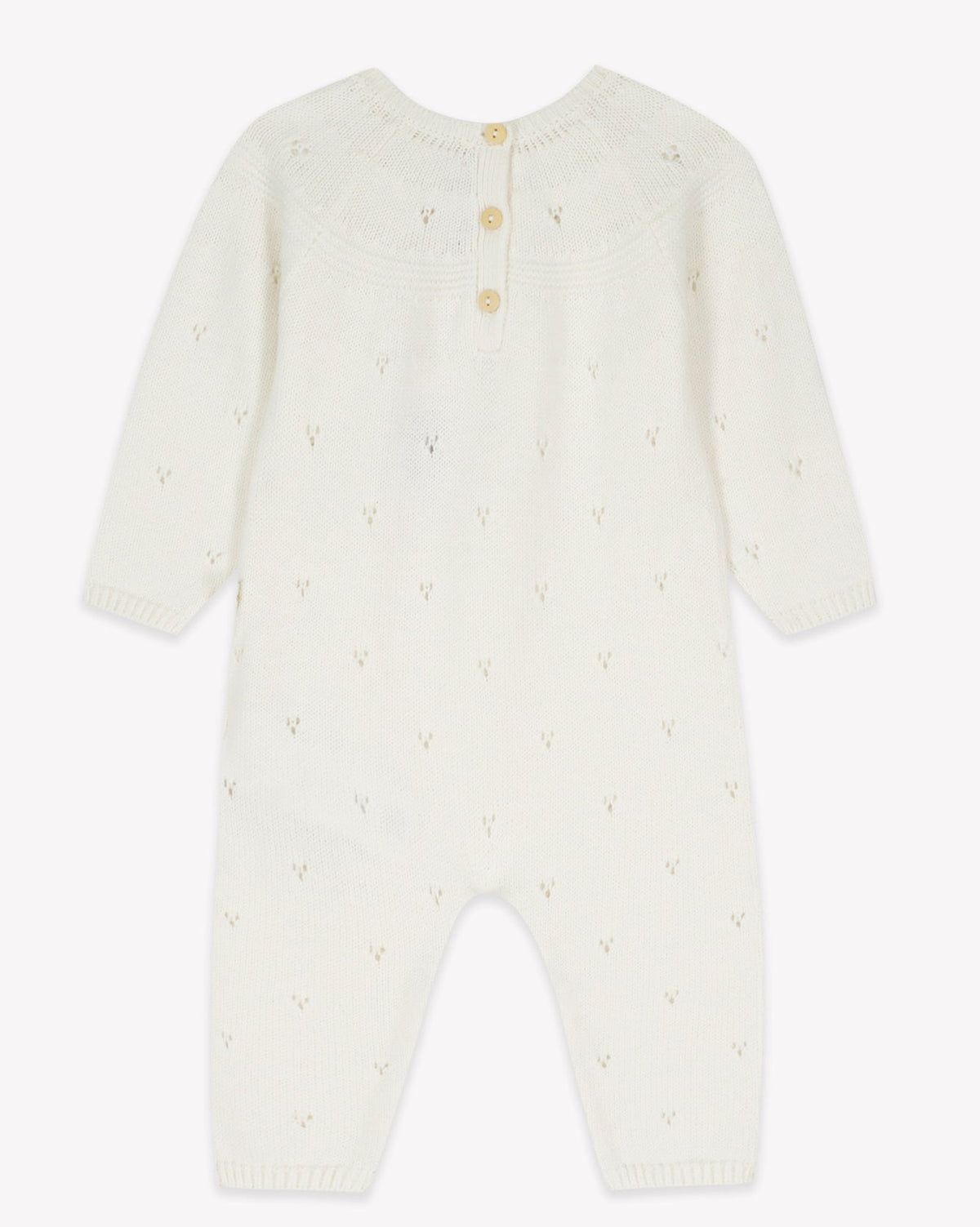 Lalaland ‘Amour’ wool jumpsuit - Ecru Bonton