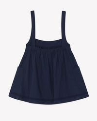 Robe Lucienne en coton - Bleu Nuit