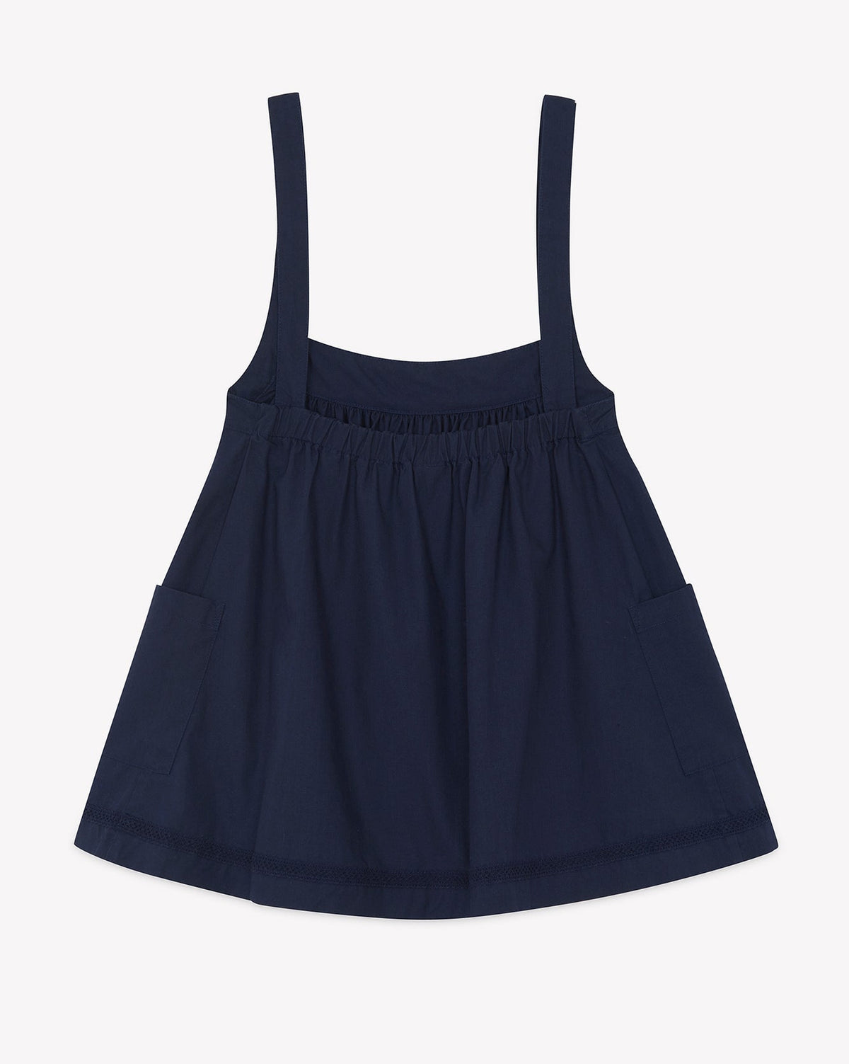 Robe Lucienne en coton - Bleu Nuit